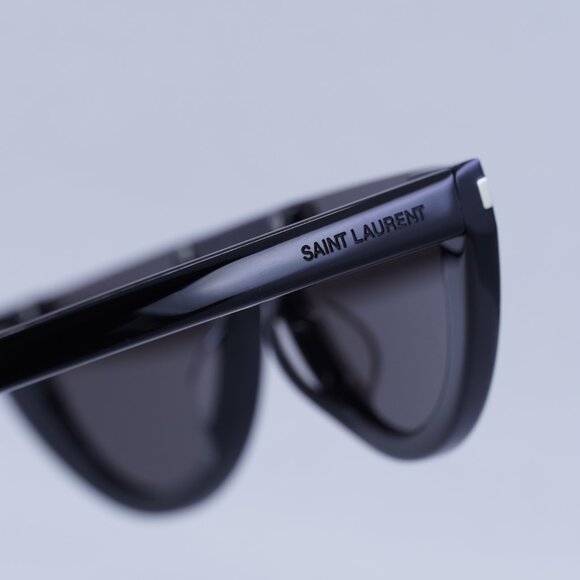 💯 NEW SAINT LAURENT SL563 001 BLACK SUNGLASSES - Picture 10 of 13